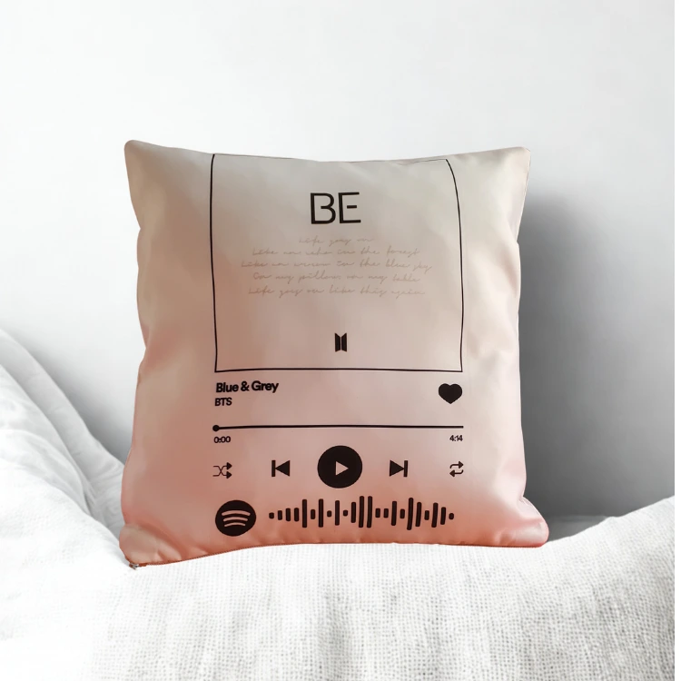 Spotify Music Plaque Customized Cushion For Loved Ones